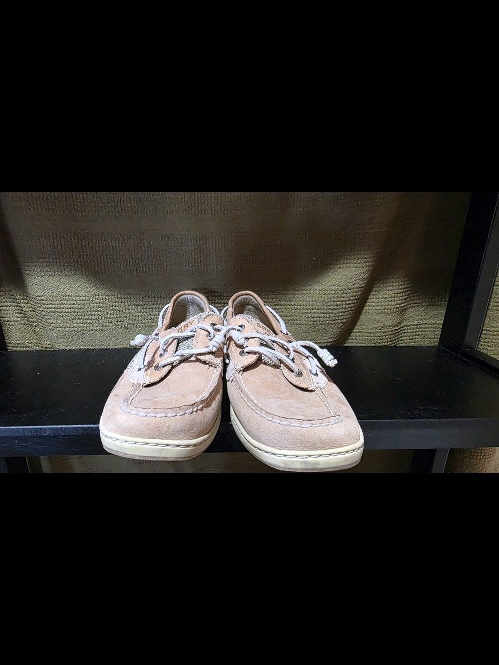 Sperry Women's Lace-Up Boat Shoes in Light Brown Suede
